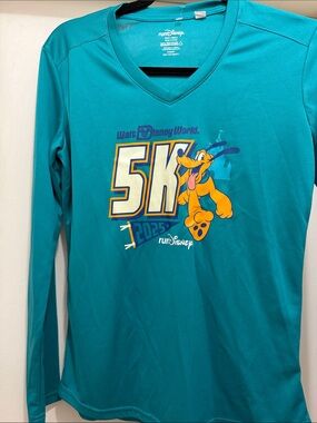 Disney Walt Disney World 5K 2025 Women's Long Sleeve Tee - Teal